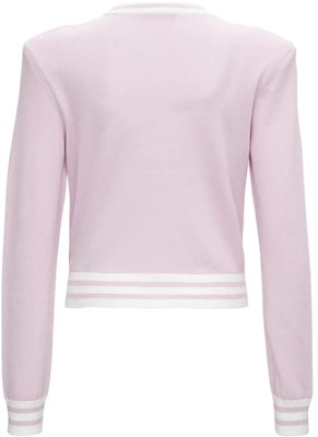 (W) 巴爾曼粉色Logo提花針織毛衣 WF1KA000K225-OCD Lookbook (W) 巴爾曼粉色Logo提花針織毛衣 WF1KA000K225-OCD