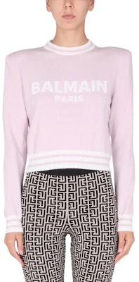 (W) 巴爾曼粉色Logo提花針織毛衣 WF1KA000K225-OCD Purchase (W) 巴爾曼粉色Logo提花針織毛衣 WF1KA000K225-OCD