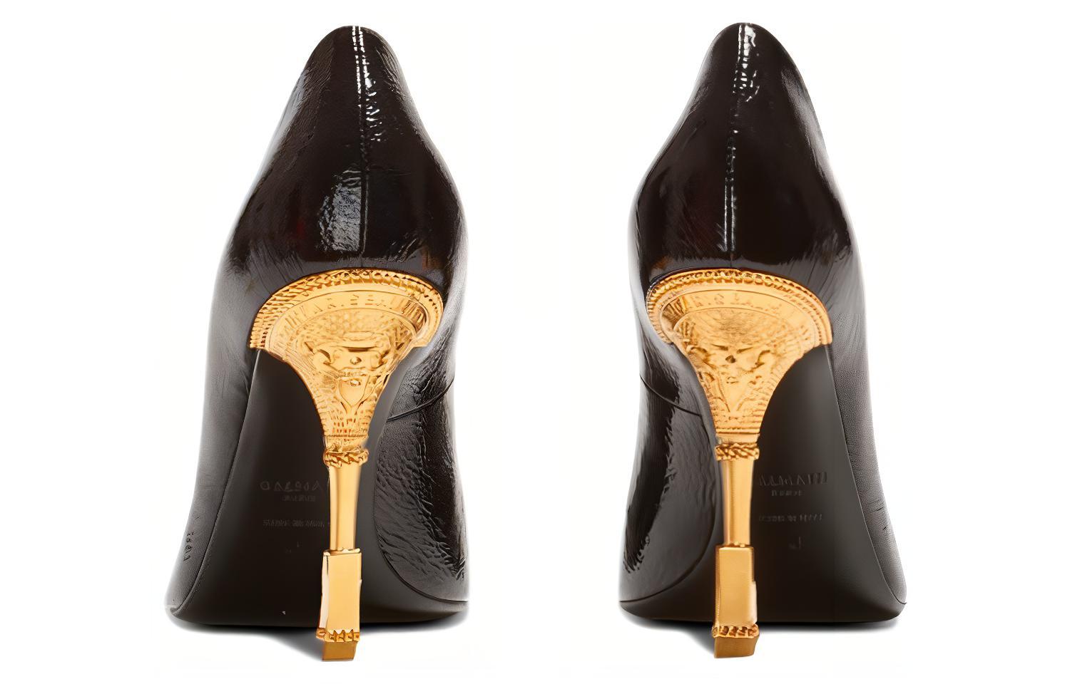 (W) Balmain Pointed-Toe Patent 'Black Stiletto Heels' 圖 5