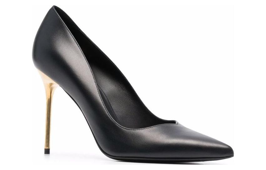 (W) Balmain Pointed-Toe Stiletto High Heels 'Elegant Black Leather' 圖 2