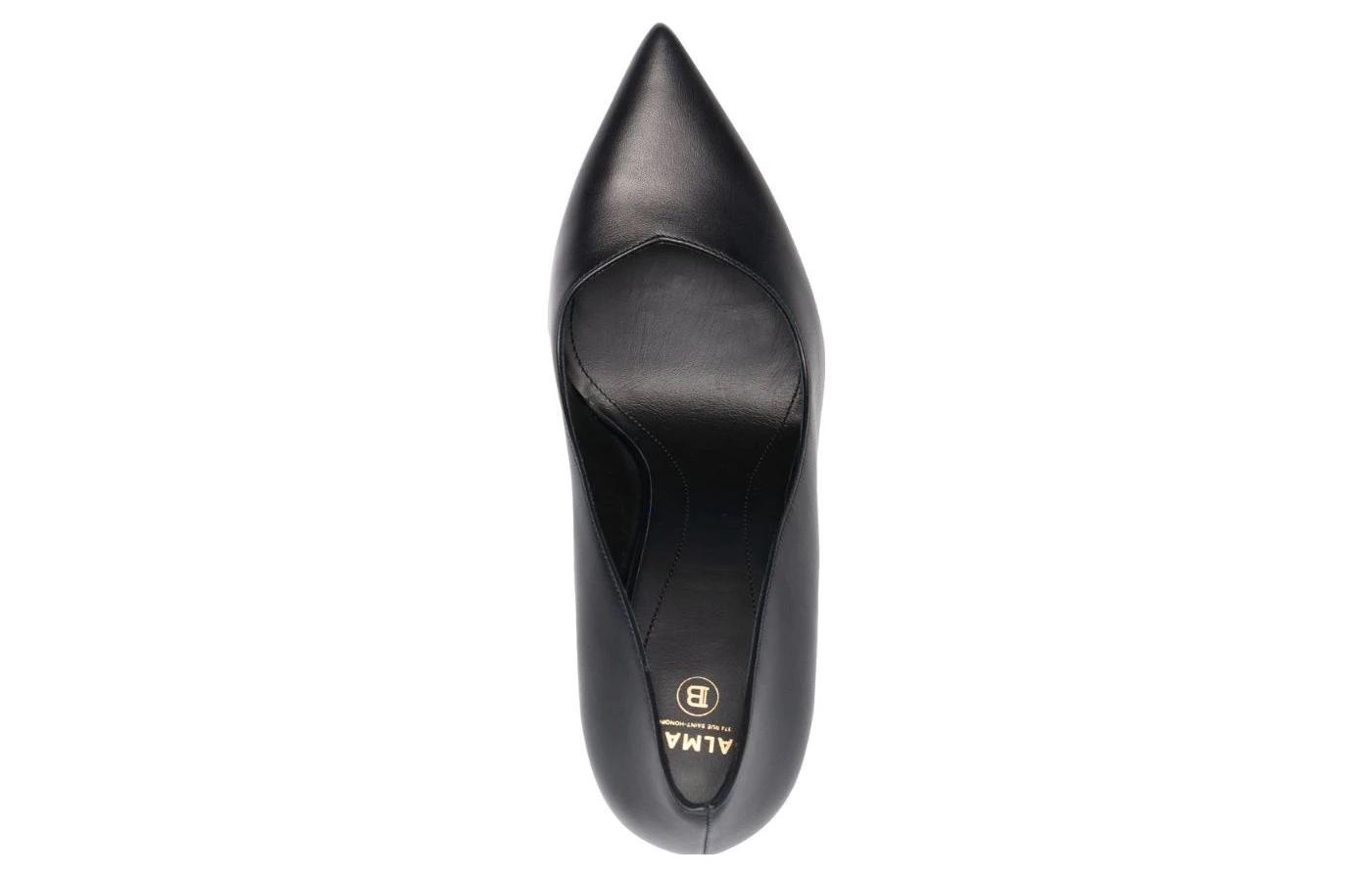 (W) Balmain Pointed-Toe Stiletto High Heels 'Elegant Black Leather' 圖 4