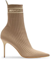 Order (W) Balmain Kasut Tumit Runcing Stiletto Mules 'Beige Fashion' AN1TA641TSKT0AV