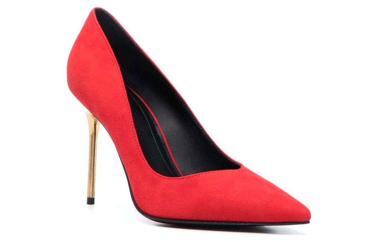 Order (Women) Balmain Pointed Toe Slip-On Stiletto 'Red Calfskin' AN1UA517LCMK3BZ