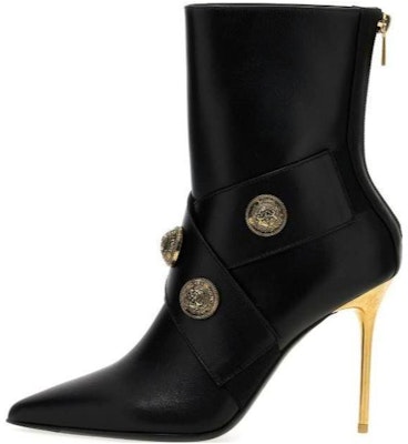 (Women) Balmain Pointed Toe Slip-On Booties 'Black Leather' BN1TE908LVIT0PA Buy (Women) Balmain Pointed Toe Slip-On Booties 'Black Leather' BN1TE908LVIT0PA