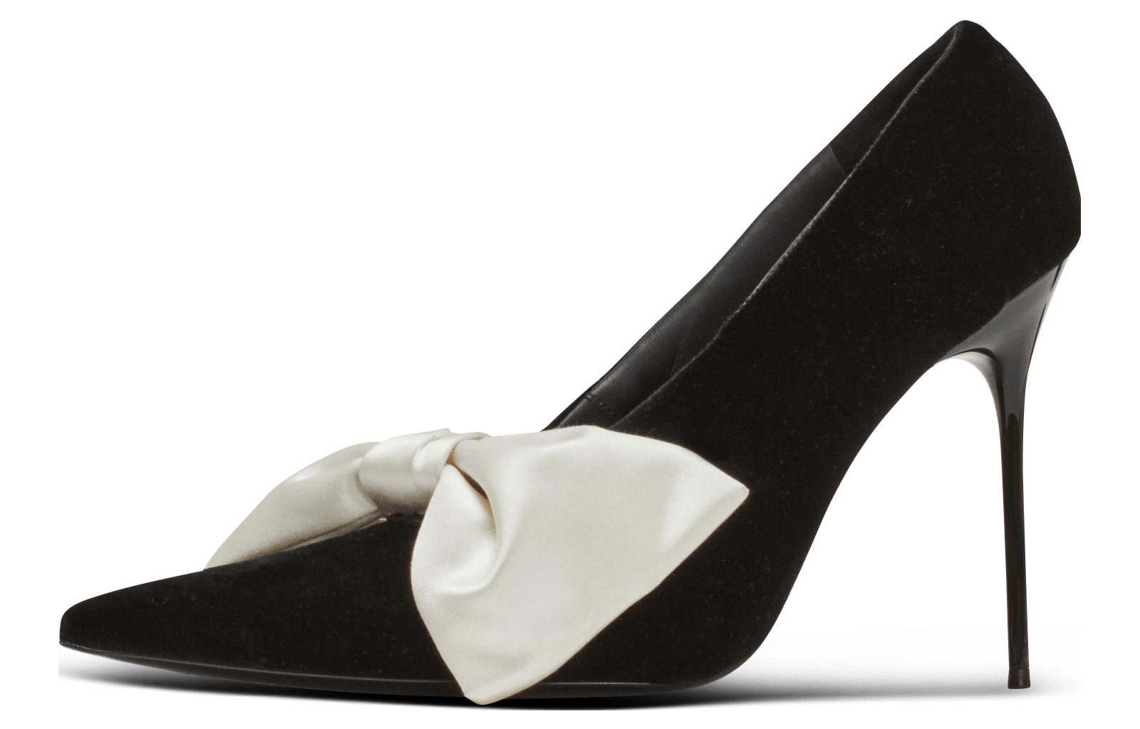 (Women) Balmain Pointed Toe Sock Stiletto 'Black Velvet' BN0UA940TLSAGFE