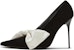 (W) Balmain Stiletto Kasut Kain 'Baldu Hitam' Hujung Runcing BN0UA940TLSAGFE