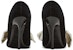 (W) Balmain Stiletto Kasut Kain 'Baldu Hitam' Hujung Runcing BN0UA940TLSAGFE