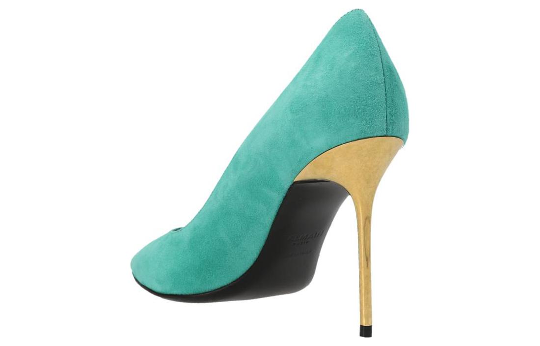 Shop (W) Balmain Zapato Calcetín Tacón de Aguja 'Terciopelo Verde' AN1UA517LCMK7CD
