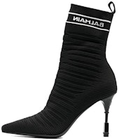 (Women) Balmain Pointed Toe Stiletto Ankle Boot 'Black' AN0TA855TKWH0PA (Women) Balmain Pointed Toe Stiletto Ankle Boot 'Black' AN0TA855TKWH0PA