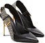Lookbook (W) Balmain Kasut Tumit Tinggi Runcing 'Patent Black' BN1UK899LVWBGFE
