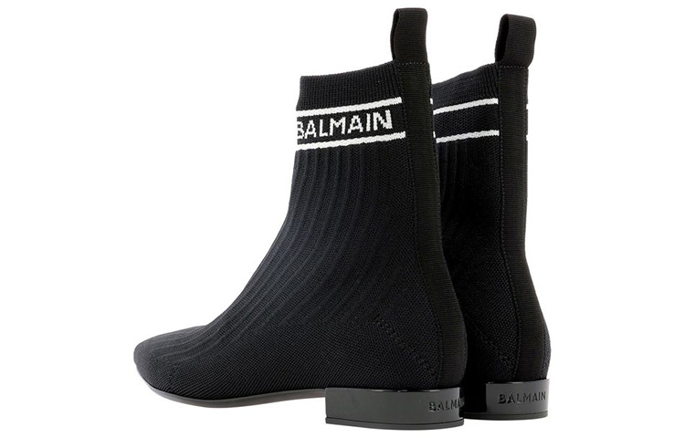 (W) Balmain Polyester Short Boots 'Black' 圖 4