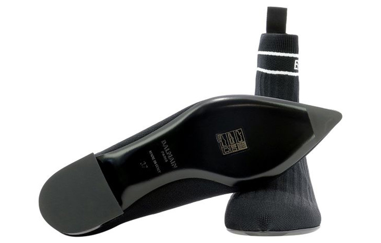 (W) Balmain Polyester Short Boots 'Black' 圖 5