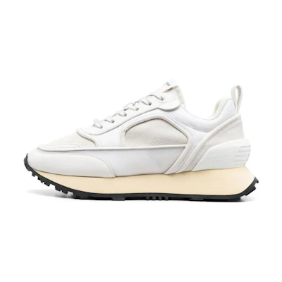 (W) Balmain Racer 'White Leather'