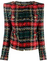 (Women) Balmain Red Simple Logo Casual Jacket UF1753-2X403-EAH (Women) Balmain Red Simple Logo Casual Jacket UF1753-2X403-EAH