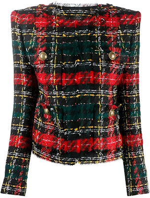 (W) Balmain Jaket Kasual Logo Ringkas Merah UF1753-2X403-EAH Buy (W) Balmain Jaket Kasual Logo Ringkas Merah UF1753-2X403-EAH