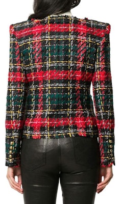 (W) Balmain Jaket Kasual Logo Ringkas Merah UF1753-2X403-EAH Shop (W) Balmain Jaket Kasual Logo Ringkas Merah UF1753-2X403-EAH