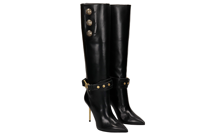 (W) Balmain Robin 'Black Buckle CMFT Mid-Cut Boots' 圖 2