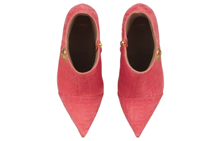 (W) Balmain Roni Boot 'Light Red Embossed Velvet' 圖 3