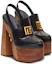 Lookbook (Women) Balmain Round Toe Comfort Block Heel 'Black' BN1UQ905LIRS0PA