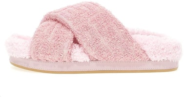 (Women) Balmain Round Toe Flat 'Pink Open-Toe Slide' AN2UV880TSCS4AI (Women) Balmain Round Toe Flat 'Pink Open-Toe Slide' AN2UV880TSCS4AI
