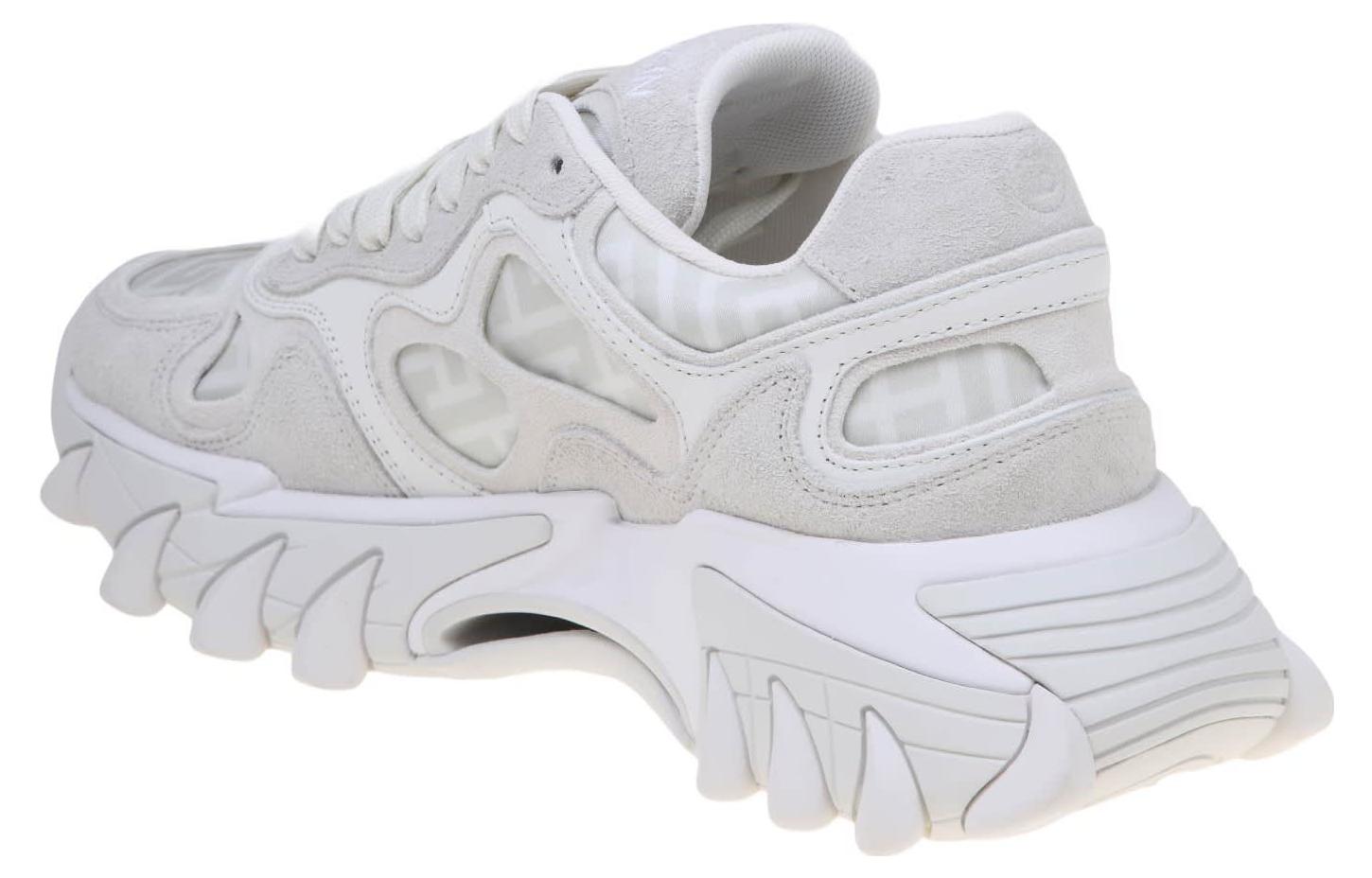 (W) Balmain Round Toe Lace-Up Low Top 'Beige' 圖 5