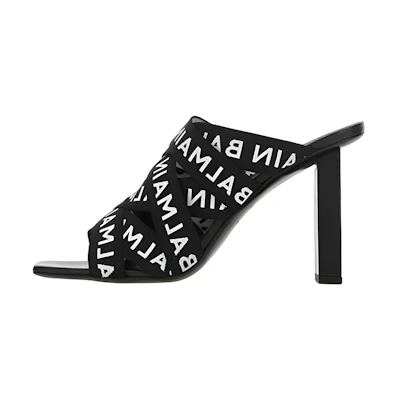 (W) Balmain Sandal 'Black Print'