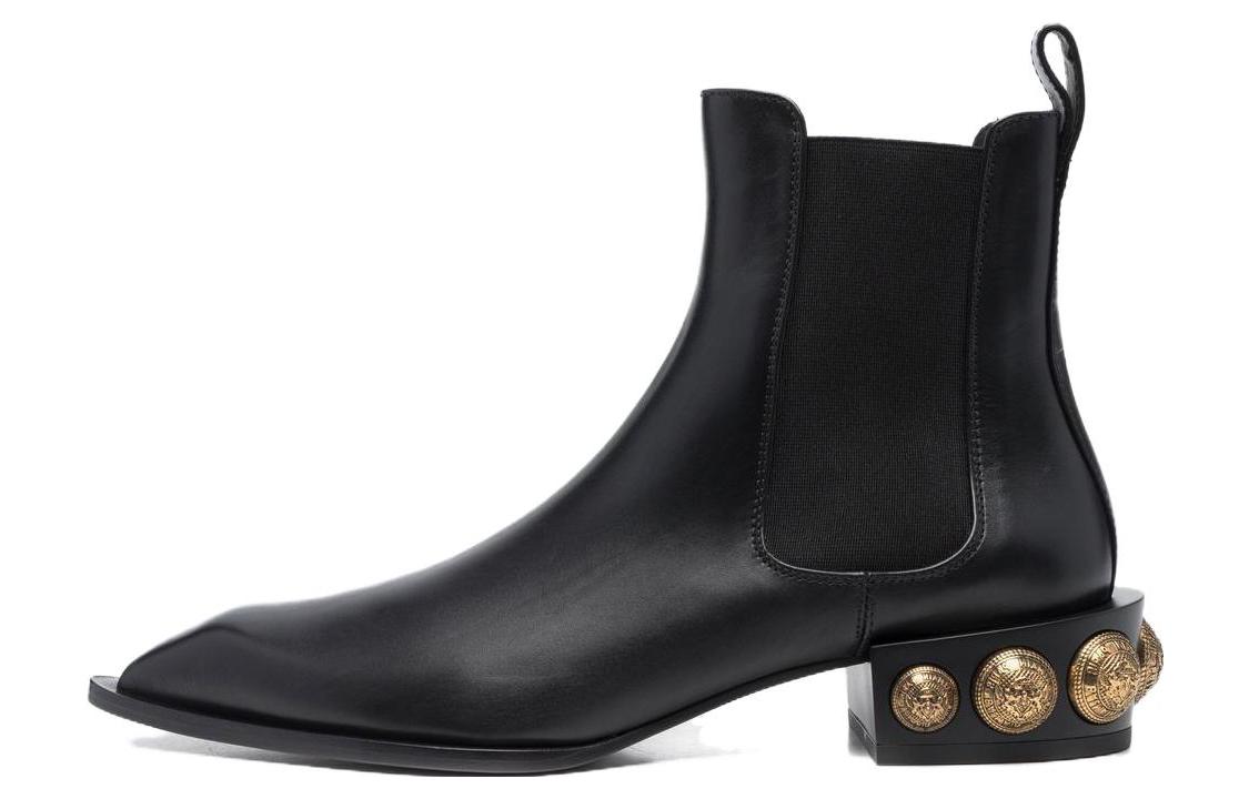 (W) Balmain Short Boots 'Fashion Casual Black'