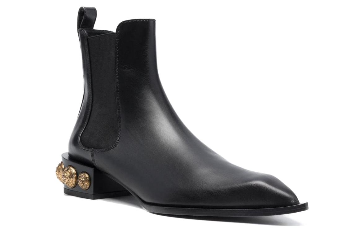 (W) Balmain Short Boots 'Fashion Casual Black' 圖 2