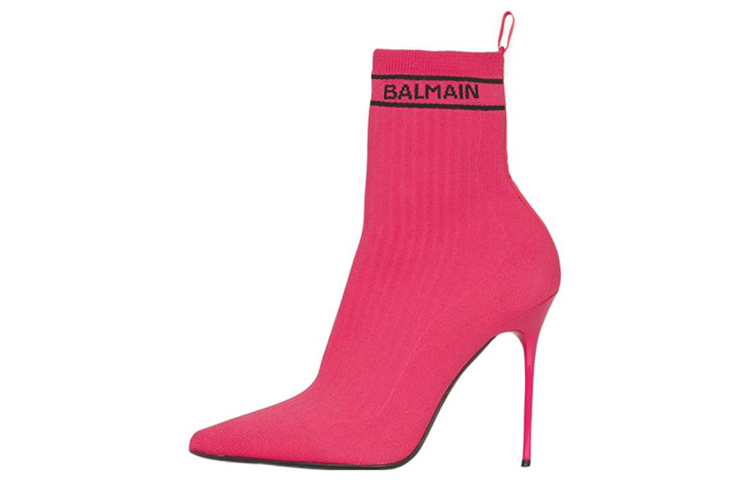 (W) Balmain Short Boots 'Pink Fashion'