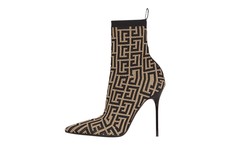 (W) Balmain Skye 'Gold and Black Intertwined Lettering'