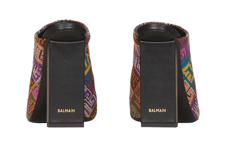 (Women) Balmain Slides 'Brand Lettering' XN1UR718TMTRAAA ...