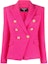 Buy (W) BALMAIN 修身版粉色雙排扣西裝外套附浮雕扣 XF1SG000-CB11-4AM