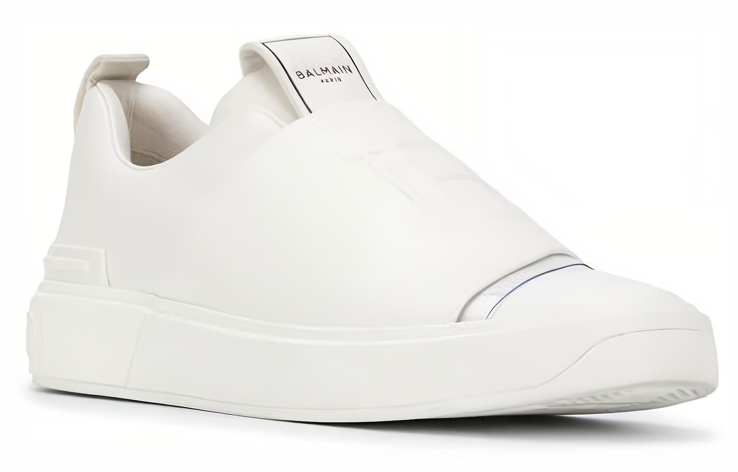 Order BALMAIN 巴爾曼 皮革一腳蹬簡約運動時尚板鞋 女款 白色