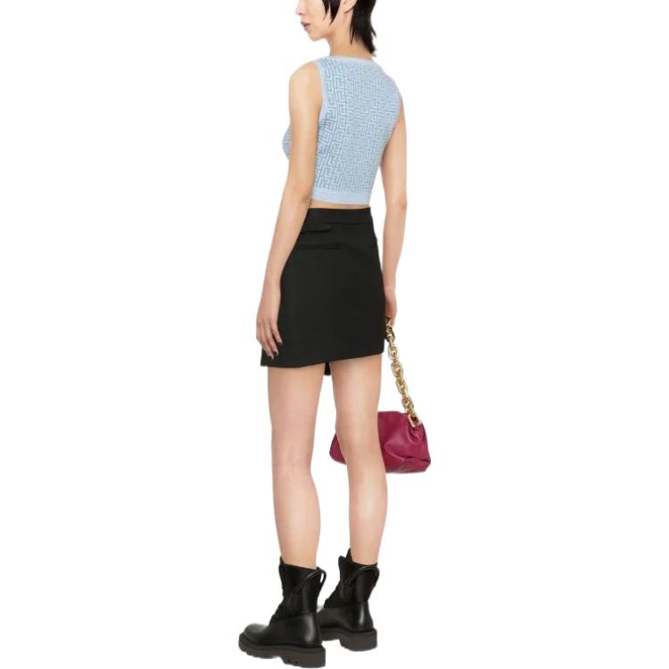 Shop (W) 발망 SS22 블루 로고 프린트 슬리브리스 집 탱크탑 YF1AA017KB02SDX