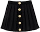 Buy (W) バルマン SS22 プリーツボタンミニスカート ブラック YF1LB478KC37