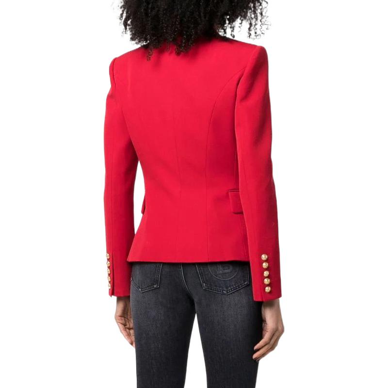 Shop (W) BALMAIN SS22 紅色修身雙排扣西裝外套 XF0SG000WB05-3BX