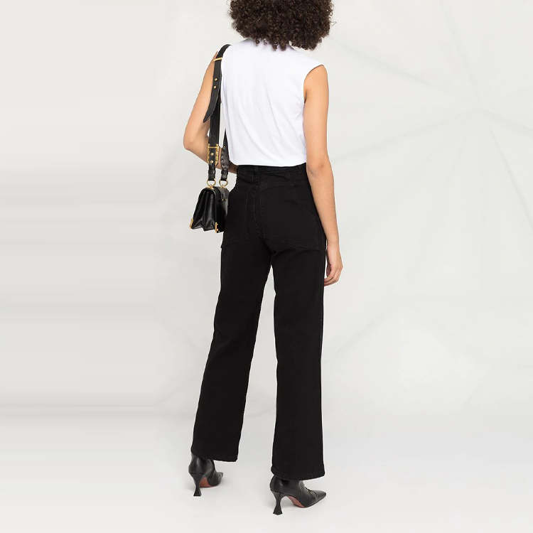 Shop (W) 발망 SS22 화이트 로고 프린트 와이드 스트랩 탱크탑. XF1EB005BB02-GAB