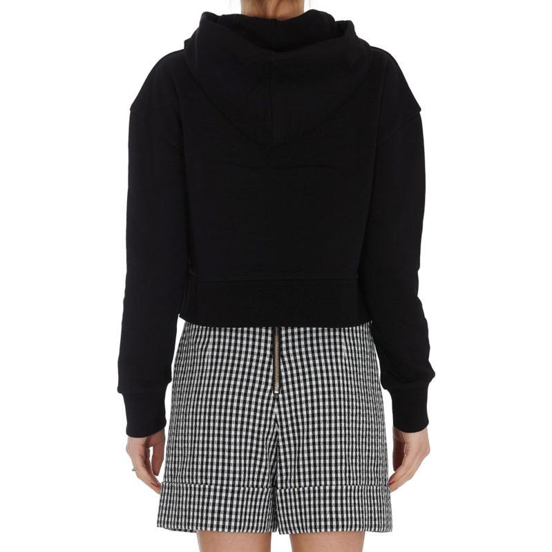 Shop (W) 巴尔曼 SS23 黑色连帽衫 经典标志与水钻设计。 VF13792B010-EAP