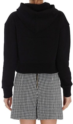 (W) 巴尔曼 SS23 黑色连帽衫 经典标志与水钻设计。 VF13792B010-EAP Shop (W) 巴尔曼 SS23 黑色连帽衫 经典标志与水钻设计。 VF13792B010-EAP