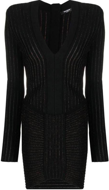 women-balmain-ss-23-black-striped-v-neck-long-sleeve-dress-af-1-r8425-kd-38-eet