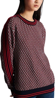 (W) 巴爾曼 SS23 經典紅色格紋針織毛衣 BF1KA003KE94-SJQ Cheap (W) 巴爾曼 SS23 經典紅色格紋針織毛衣 BF1KA003KE94-SJQ