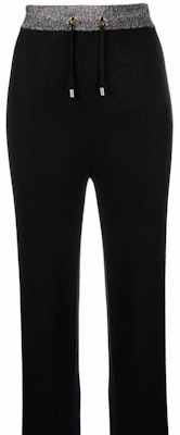 (W) BALMAIN SS23 拼接抽繩直筒長褲 黑色 WF2PO070-K345-EAC Lookbook (W) BALMAIN SS23 拼接抽繩直筒長褲 黑色 WF2PO070-K345-EAC