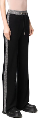 (W) BALMAIN SS23 拼接抽繩直筒長褲 黑色 WF2PO070-K345-EAC Sizing (W) BALMAIN SS23 拼接抽繩直筒長褲 黑色 WF2PO070-K345-EAC