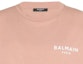 Details for (Women) BALMAIN SS23 Pink Logo Graphic Crewneck T-Shirt. AF1EE005BB01-GIB