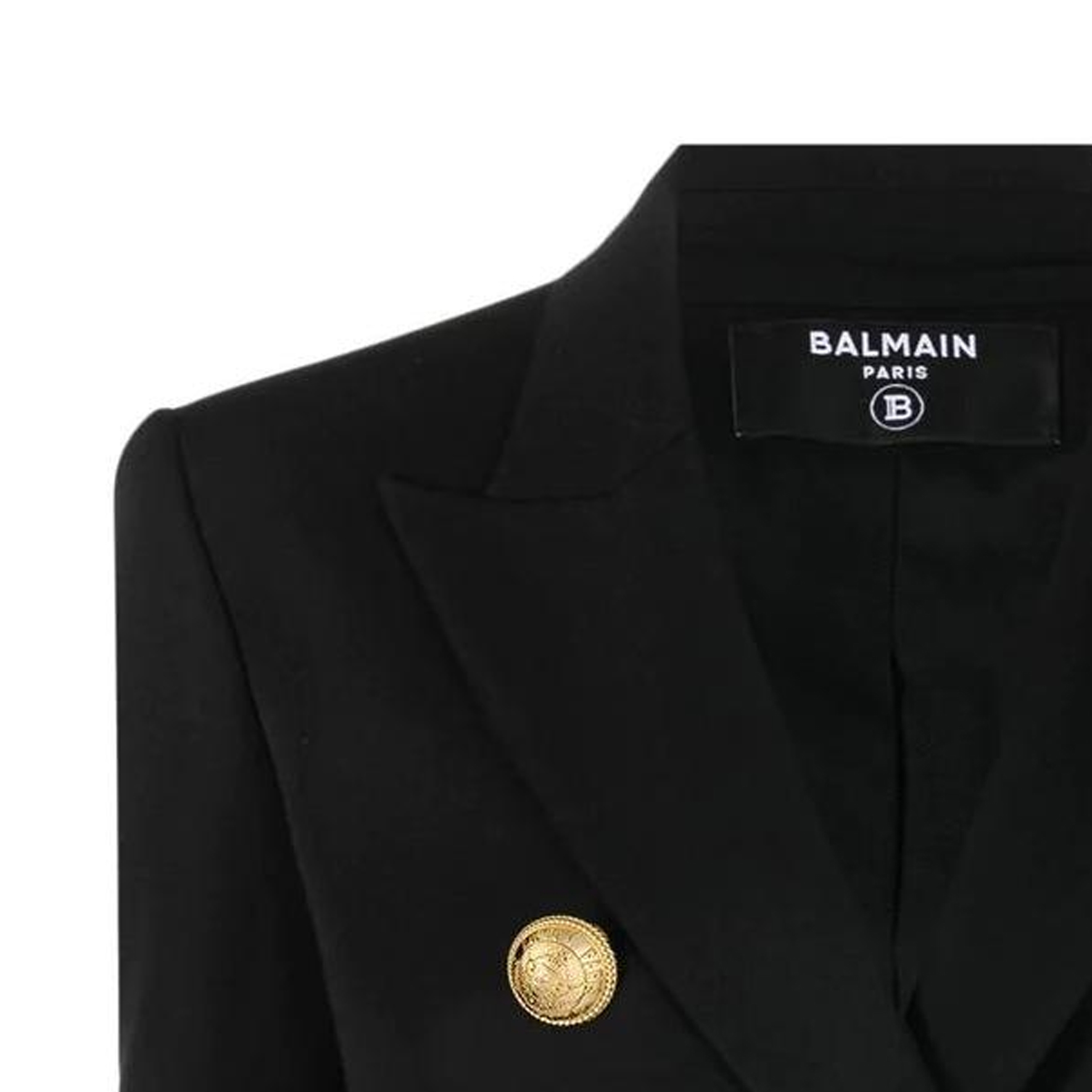 Sizing (W) BALMAIN SS23 修身雙排扣西裝外套 黑色 AF0SG000WB05-0PA