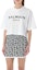 Shop (W) BALMAIN SS23 白色圓領字母印花T恤。 AF0EE020BB02-GAB