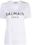 Order (W) BALMAIN SS23 Kaos Putih Crewneck Cetak Huruf Lengan Pendek AF0EF005BB02-GAB