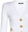Details for (W) BALMAIN SS23 Kardigan Knit Putih V-Leher Dalam dengan Butang-Up AF0KL007KB07-0FA