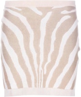 (Women) BALMAIN SS23 Zebra Print Casual Mini Skirt. AF1LB005KD48-GAD (Women) BALMAIN SS23 Zebra Print Casual Mini Skirt. AF1LB005KD48-GAD
