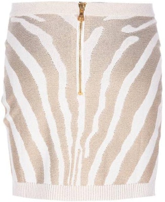 (W) BALMAIN SS23 斑馬紋休閒迷你裙 AF1LB005KD48-GAD Lookbook (W) BALMAIN SS23 斑馬紋休閒迷你裙 AF1LB005KD48-GAD